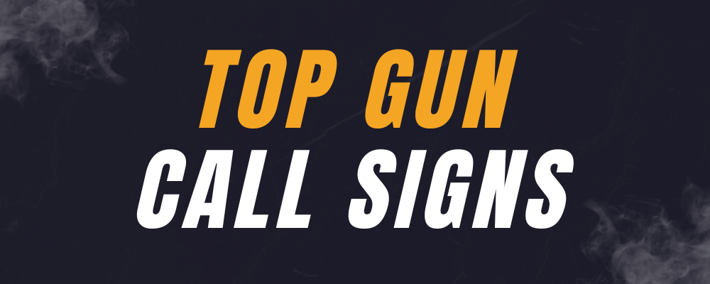 top gun call signs banner